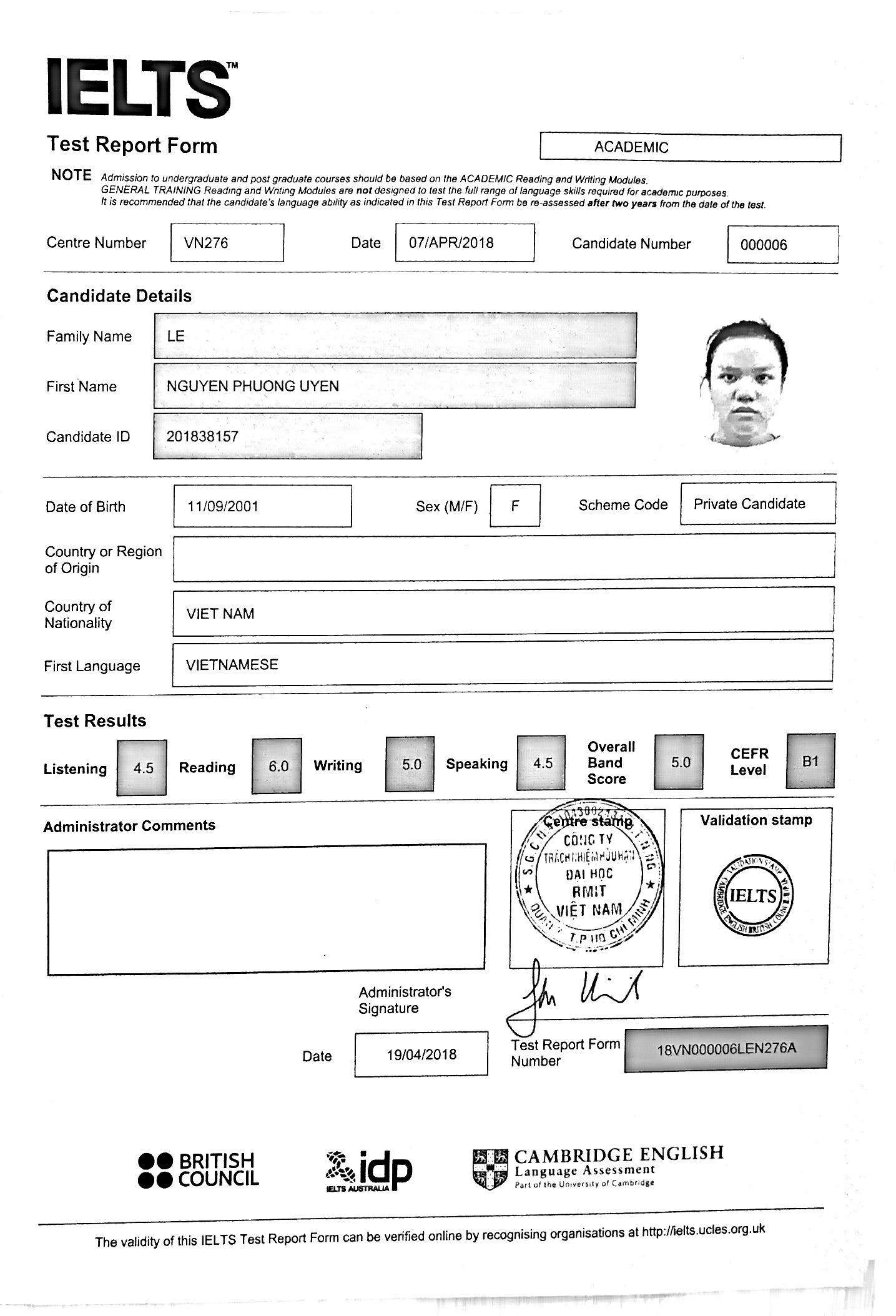 hoc ielts 5.0